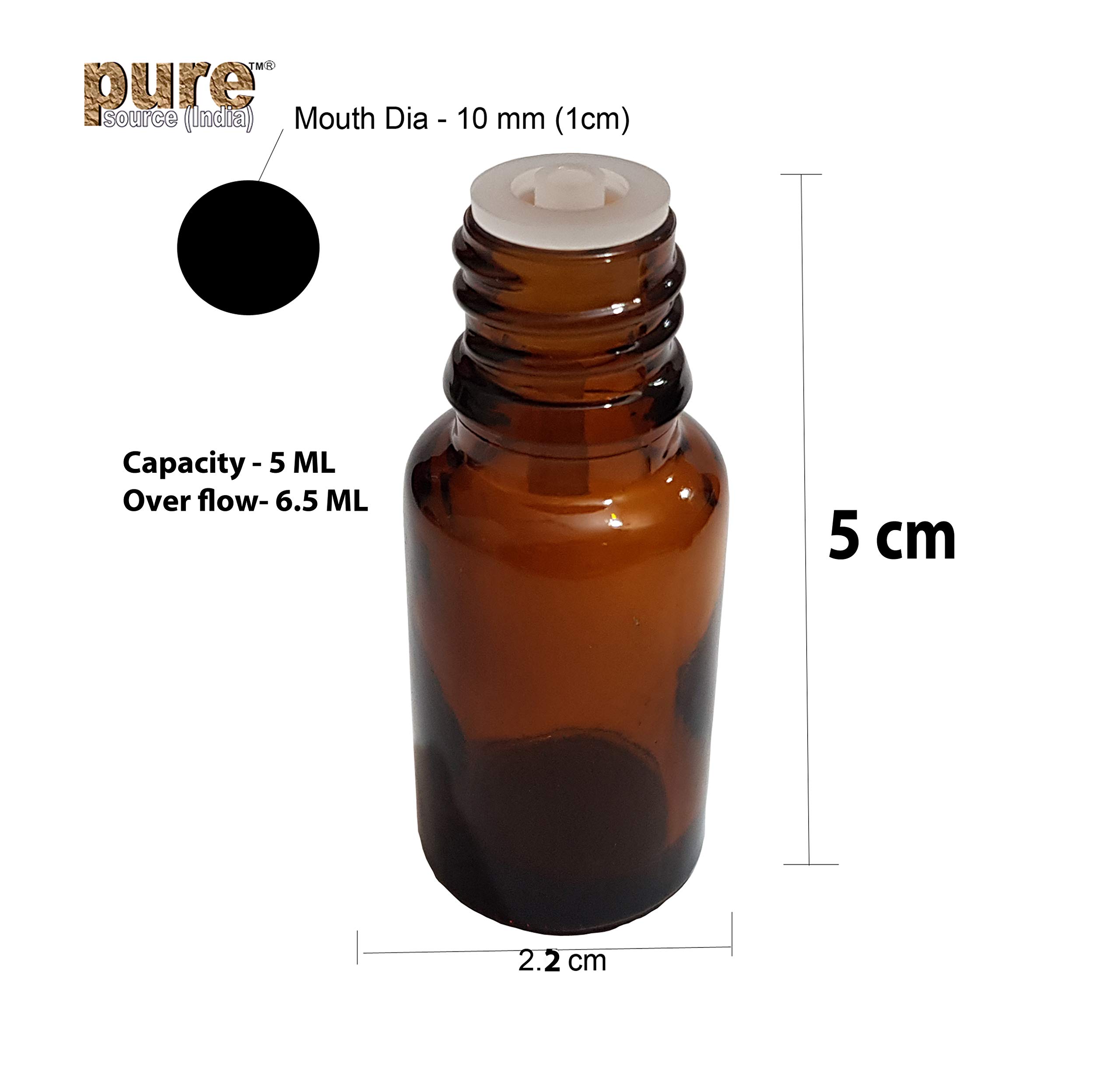 5ml Amber Glass Bottles with Leak-Proof Euro Dropper & Cap - 6 Pack for Essential Oils, Medicines, CBD, DIY Beauty - Ideal for Aromatherapy, Travel & Home Storage