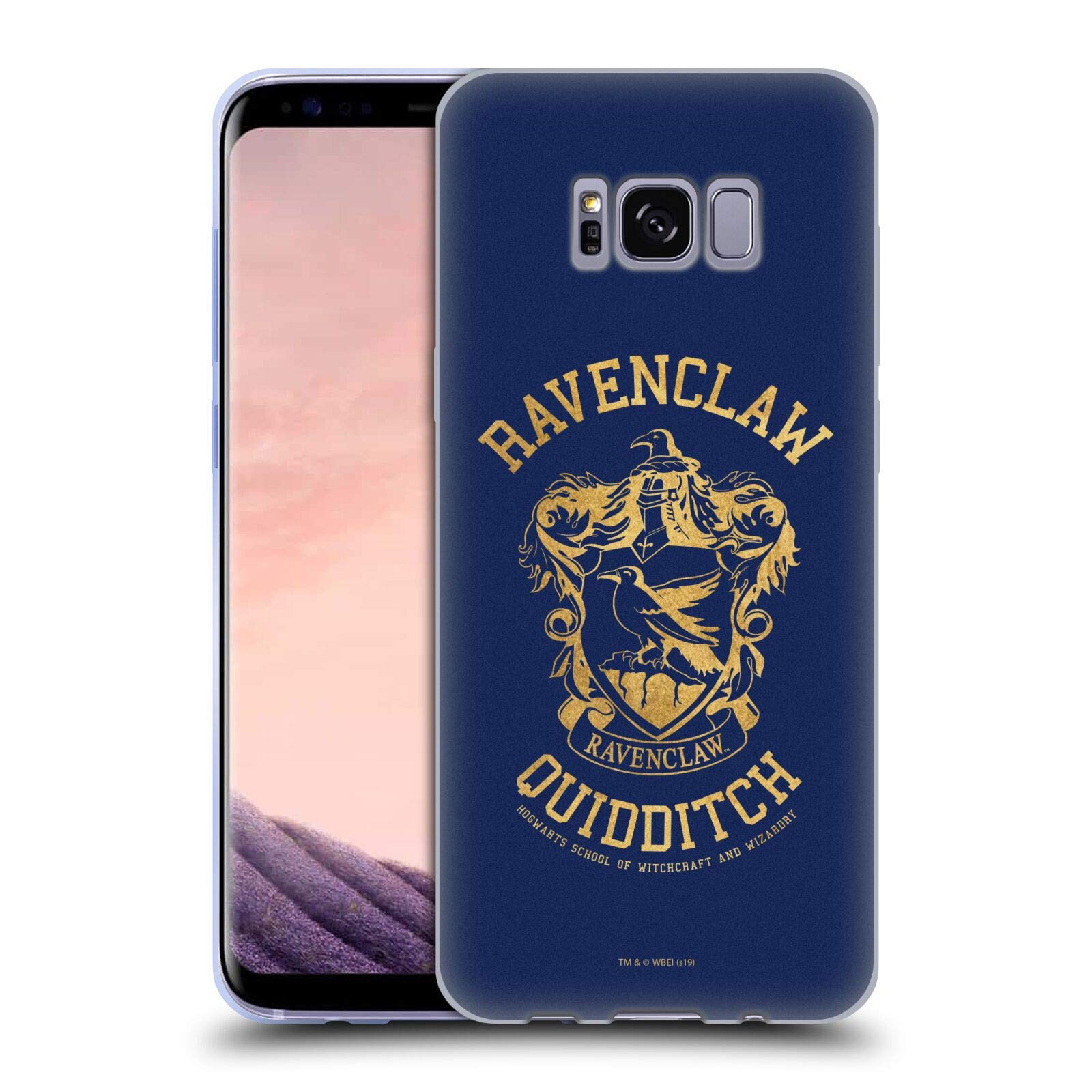 Harry Potter Ravenclaw Quidditch Deathly Hallows Soft Gel Case for Samsung Galaxy S8 - Officially Licensed Phone Cover for Fans, School, and Magic-Themed Events