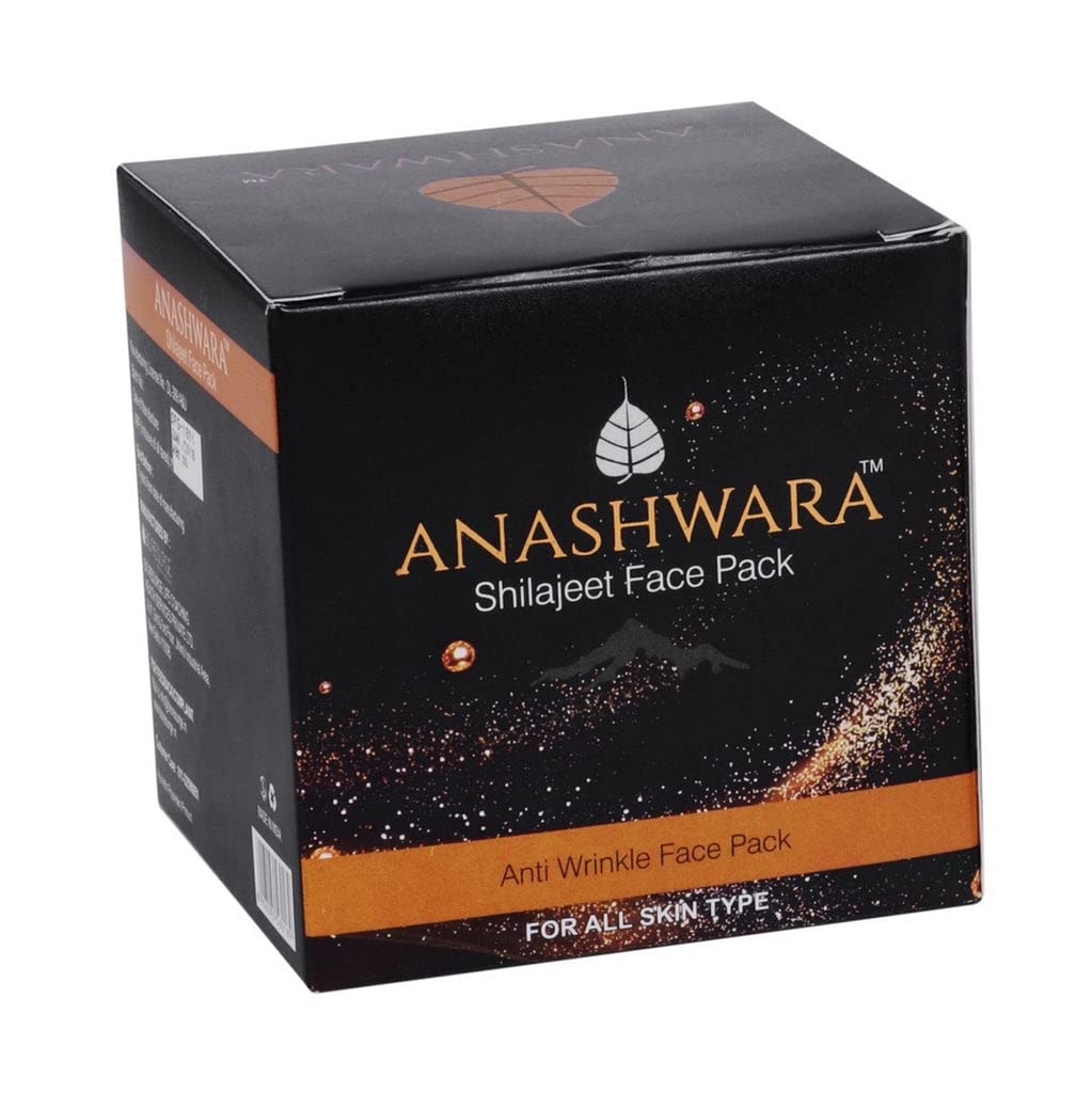 BIO RESURGE LIFE Anashwara Shilajit Anti-Wrinkle Face Mask | Skin Tightening, Pigmentation Removal & Tissue Repair | Exfoliates Dead Cells (50g) - Perfect for Daily Skincare Routine & Spa Treatments