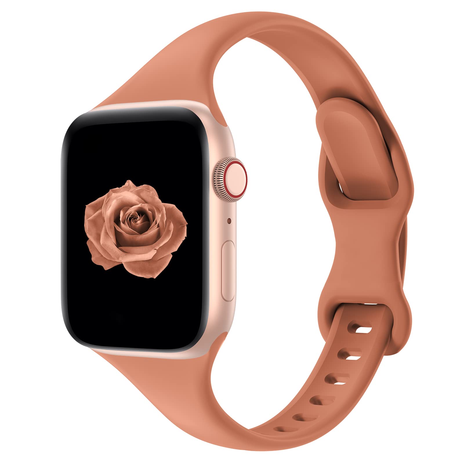 Acrbiutu Slim Silicone Sport Bands Compatible with Apple Watch 38mm 40mm 41mm 42mm 44mm 45mm 49mm - Replacement Strap for iWatch Series Ultra 8/7/6/5/4/3/2/1 SE - Perfect for Gym, Running & Everyday Wear - Women & Men