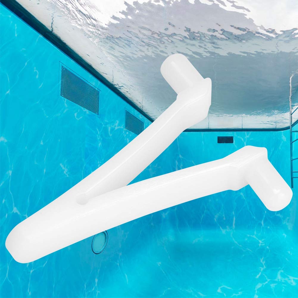 TOPINCN 6-Piece Butter V Clip Set for Pool Spa Brush, Vacuum Head & Leaf Rake Accessories – Durable Pool Maintenance Clips for Skimmer & Cleaning Tools | Perfect for In-Ground & Above Ground Pools