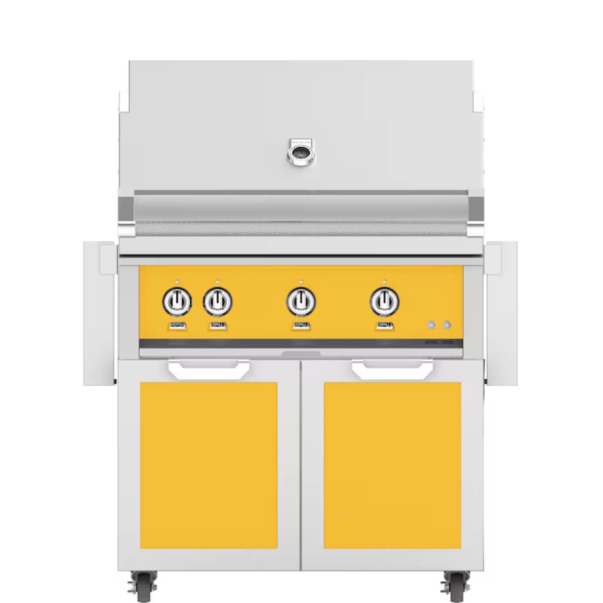 Hestan 36-Inch Freestanding Gas Grill with Double Access Doors - GBR36 GCD36 Model - Perfect for Outdoor Cooking, Backyard BBQs, and Patio Entertaining