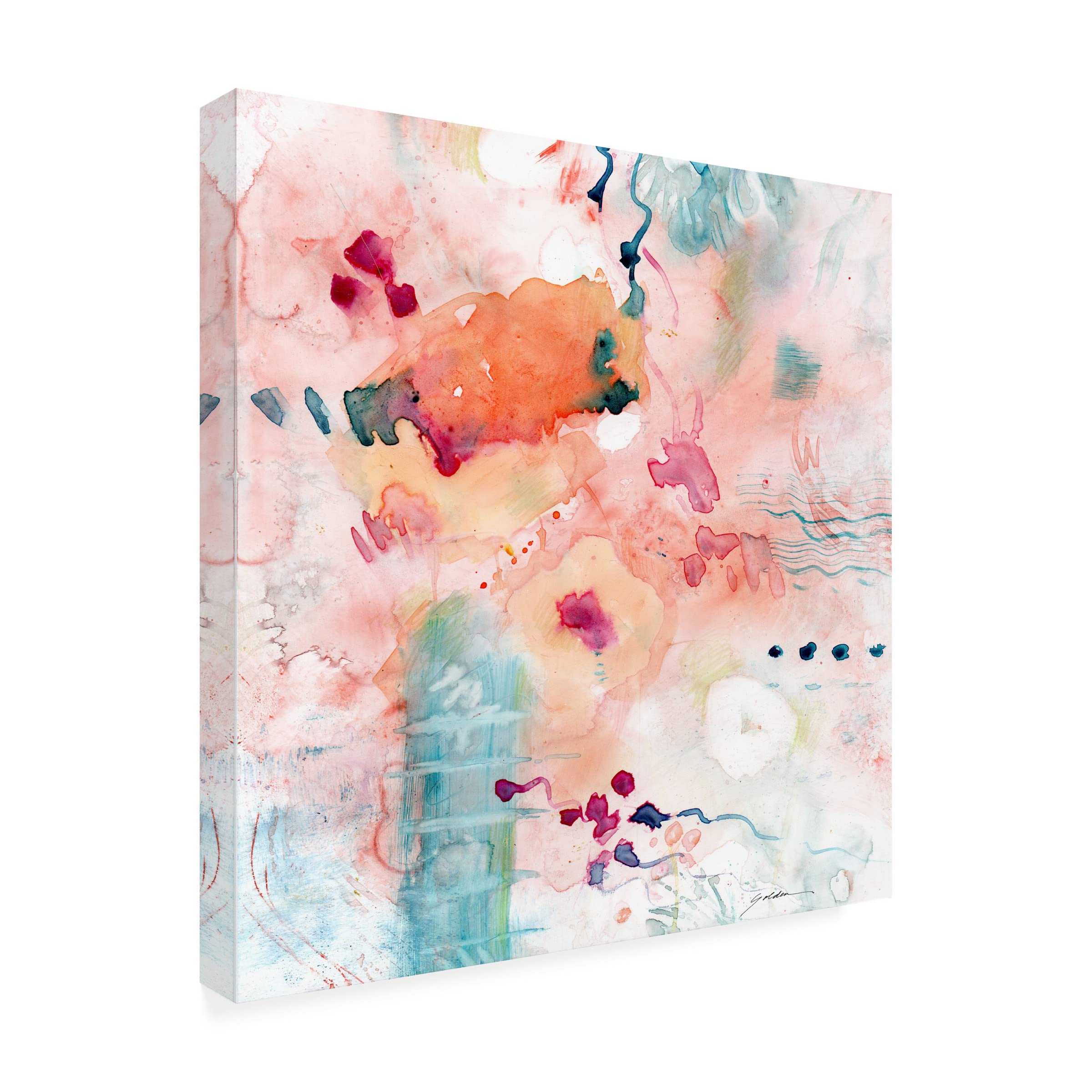 Trademark Fine Art 'Emergence' Canvas Wall Art by Sheila Golden - Modern Abstract Painting for Living Room, Bedroom & Office Decor