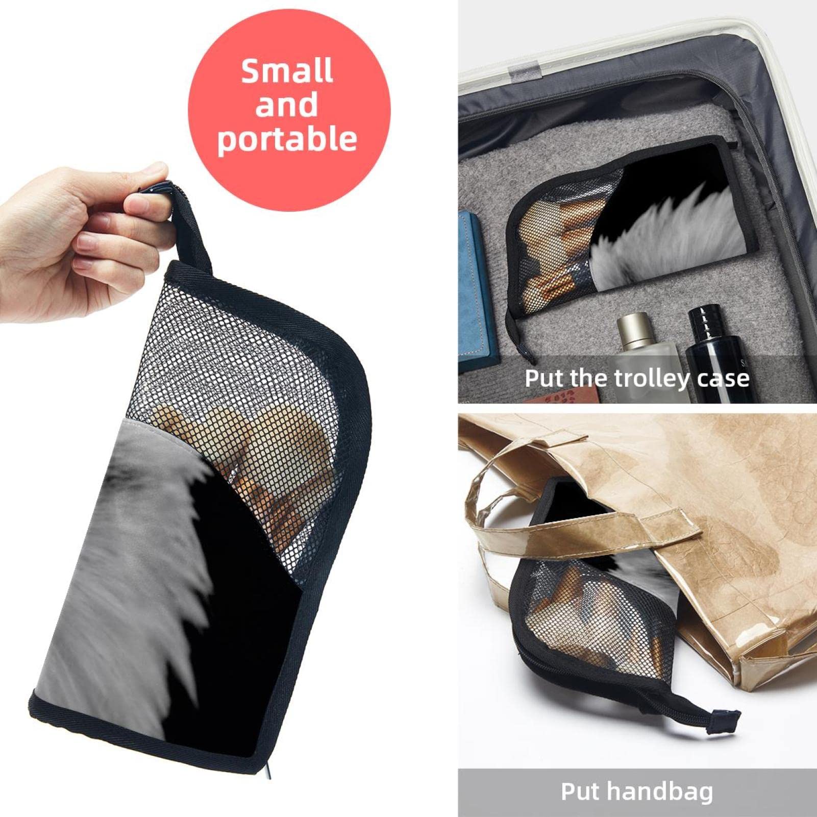 Premium Makeup Brush Organizer Bag with 12 Slots - Eagle Design Travel Cosmetic Brush Holder Case for Professional Artists & Home Use