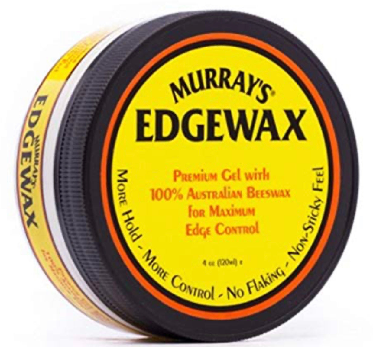 Murray's Edge Wax 4 oz - Strong Hold Pomade for Men's Hair Styling - Perfect for Slick Back, Pompadour & Undercut Hairstyles