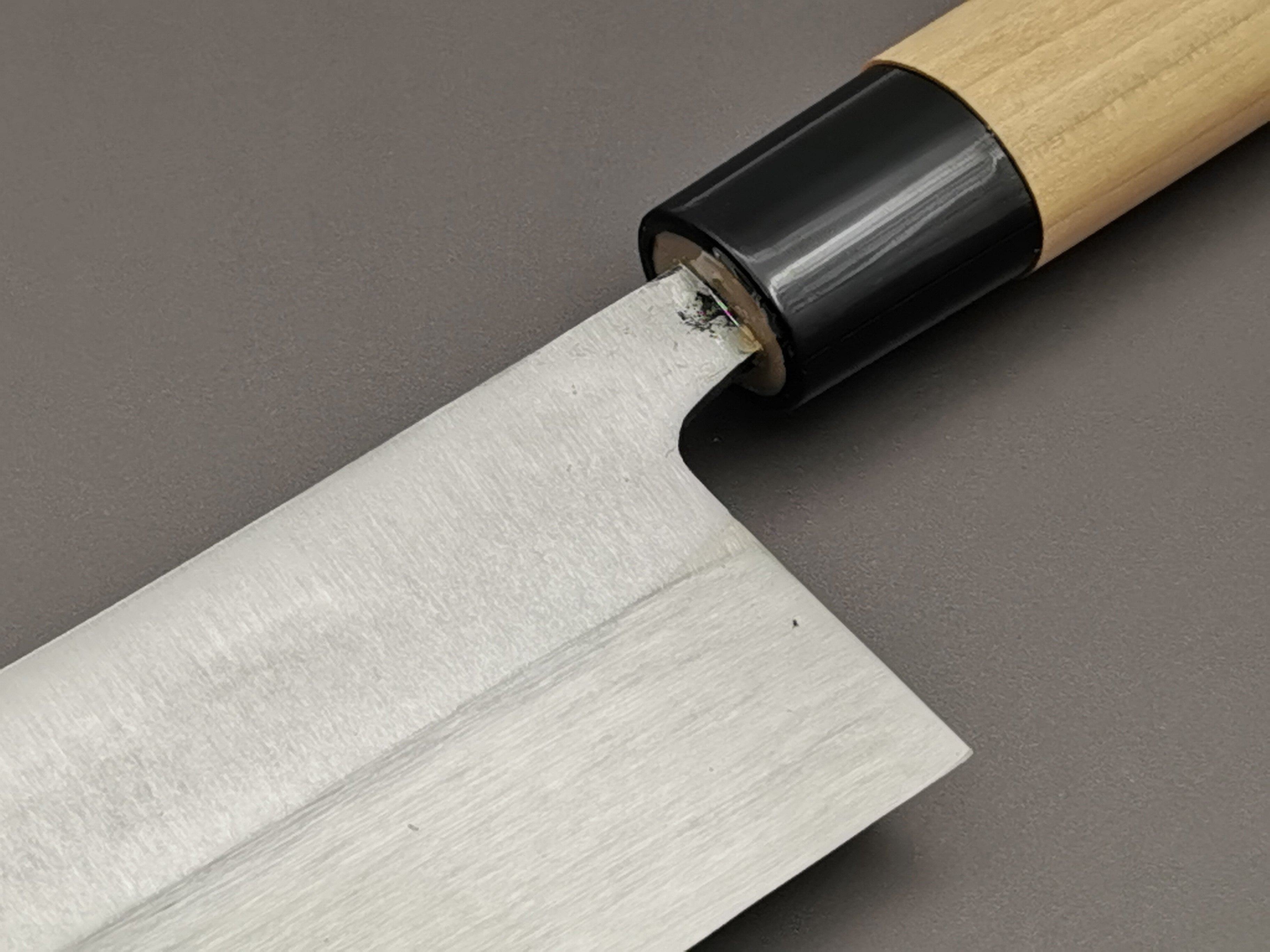 Premium Japanese Nakiri Knife - Michio Ishikawa White #2 Steel Single Bevel Vegetable Cleaver - Perfect for Sushi Chefs & Home Cooking Enthusiasts