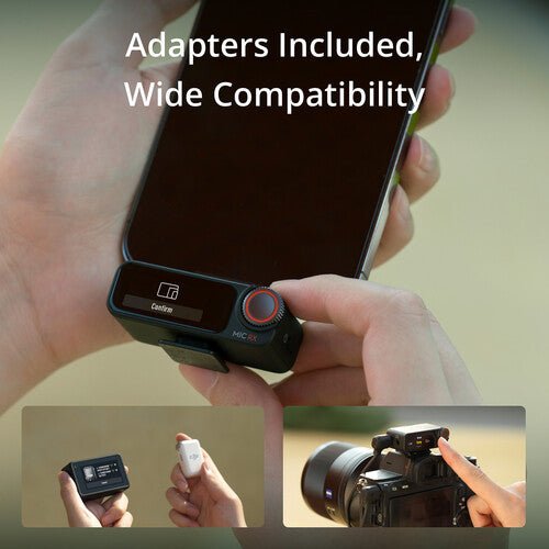 DJI Mic 2 - 2-Person Wireless Lavalier Microphone System with Built-in Recorder (2.4GHz) for DSLR Camera, Smartphone, YouTube, Vlogging & Live Streaming