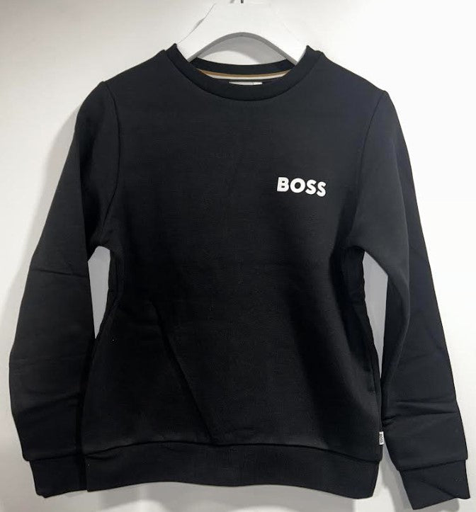 HUGO BOSS MINI ME SWEATSHIRT for Women - Soft Cotton Pullover Hoodie (Sizes 4A-16A) | Casual Loungewear, Gym Wear & Street Style Fashion