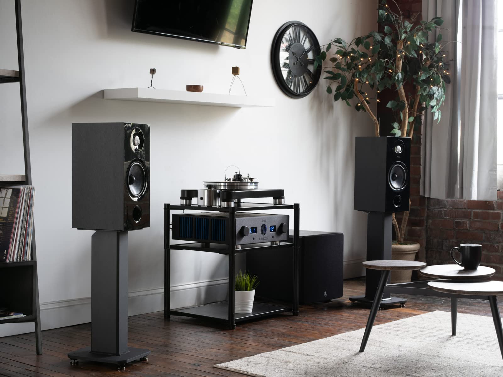 Kanto SX22 Universal Adjustable Speaker Stands for Bookshelf Speakers - 22