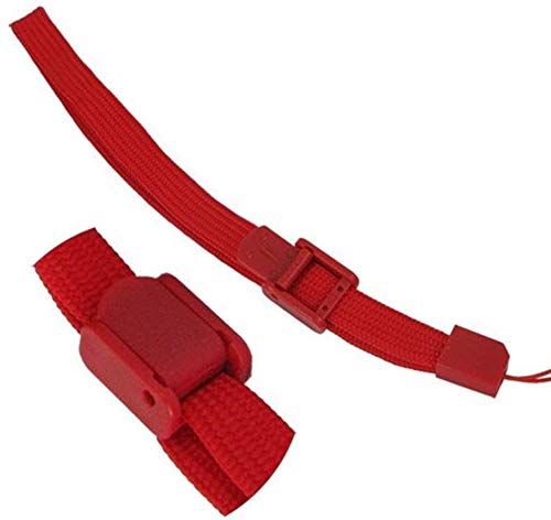 2 Pack Red Silicone Skin Cover Case with Wrist Strap for Nintendo Wii Remote Controller - Protective Grip for Gaming, Party Play & Family Entertainment