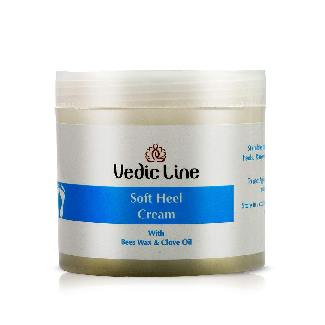 Vedicline Soft Heel Cream for Cracked Heels - Repairs Rough Feet with Neem Seed Oil, Clove Leaf Oil & Menthol - Hydrates & Smooths Skin - 100ml - Ideal for Dry Feet Care at Home, Travel & Pedicures