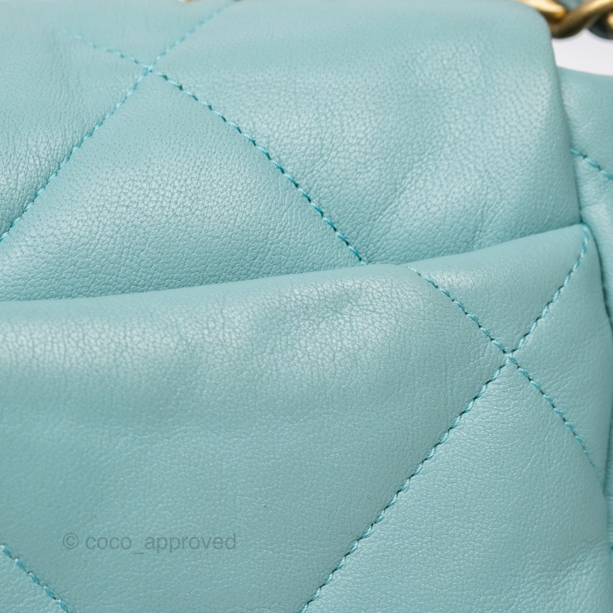 Chanel 19 Small Handbag Tiffany Blue Mixed Hardware - Luxury Crossbody Bag for Women, Perfect for Date Night & Special Occasions