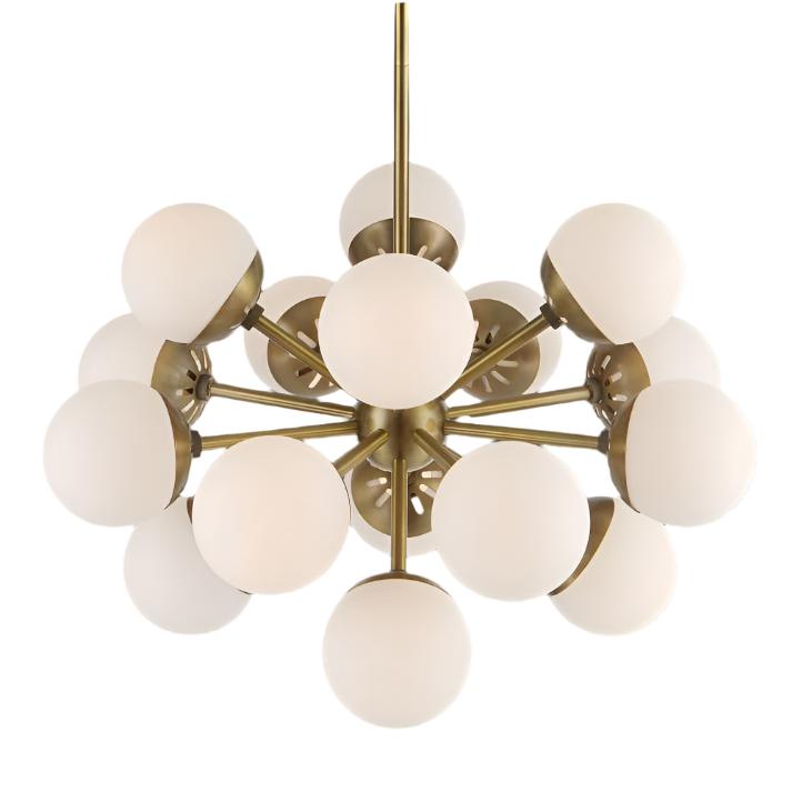 16-Light Cascade Crystal Chandelier - Elegant Dining Room & Living Room Ceiling Lighting Fixture for Home Decor