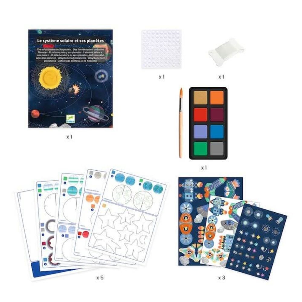 DIY Solar System Decorative Mobile Kit - Paint Your Own Astronomy Craft for Kids Ages 7+ | Perfect for Bedroom Decor, Science Projects & Space-Themed Parties