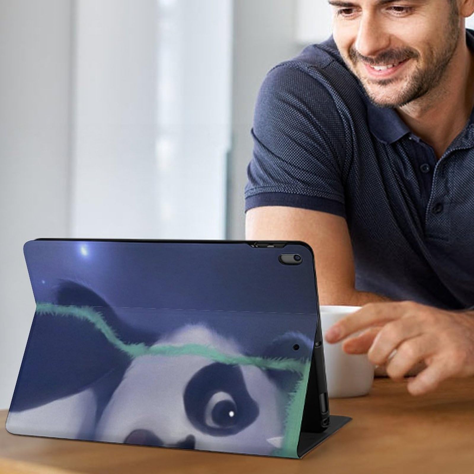 Frog Hat Panda Slim Shockproof Waterproof Protective Case with Stand for iPad Pro 10.5 & iPad Air 3 (10.5 Inch) - Perfect for Travel, Work & Home Use