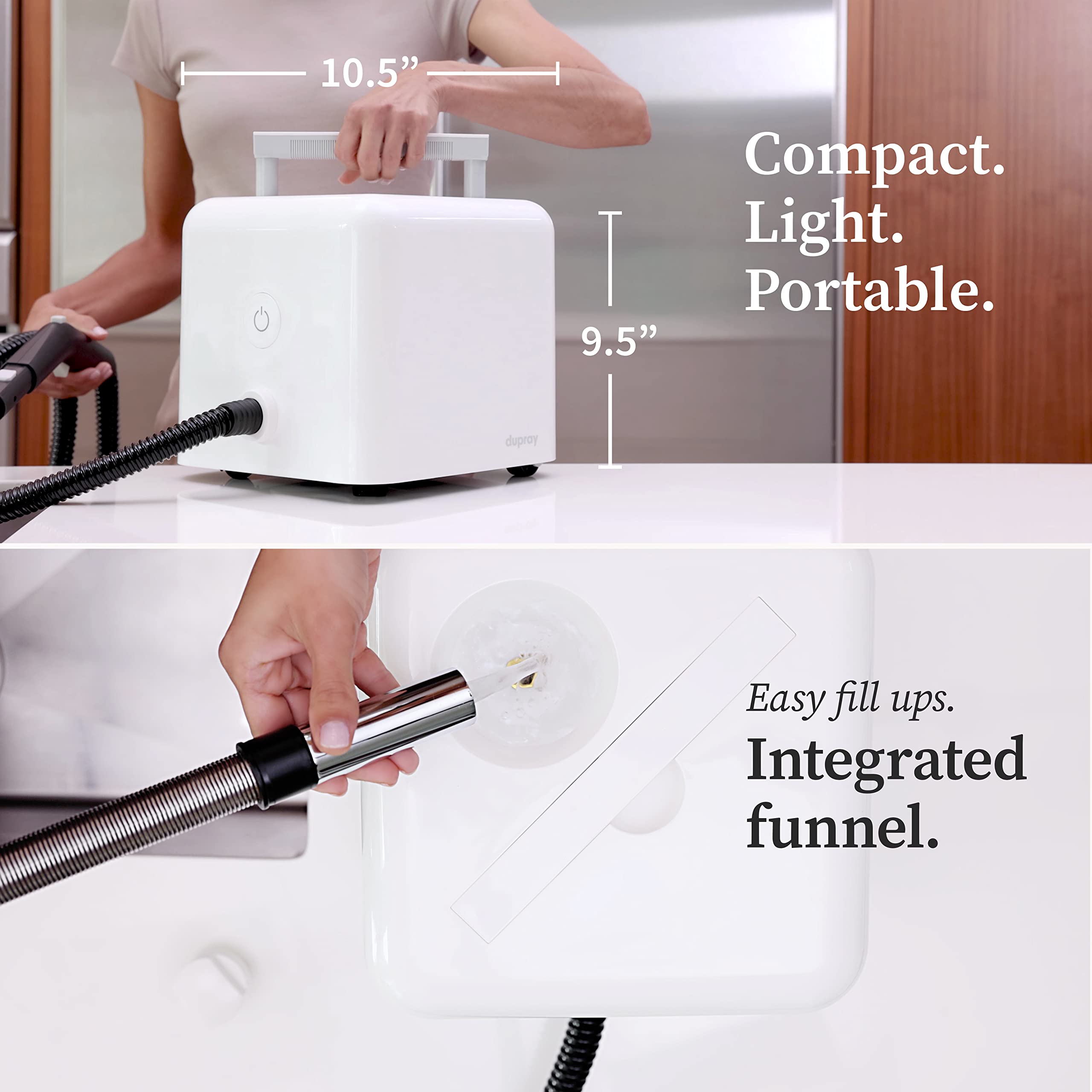 Dupray NEAT Multipurpose Steam Cleaner - Heavy Duty Steamer for Floors, Cars, Home, Upholstery & Grout Cleaning | Sanitize & Deep Clean Without Chemicals | Perfect for Kitchen, Bathroom, Garage & Pet Areas