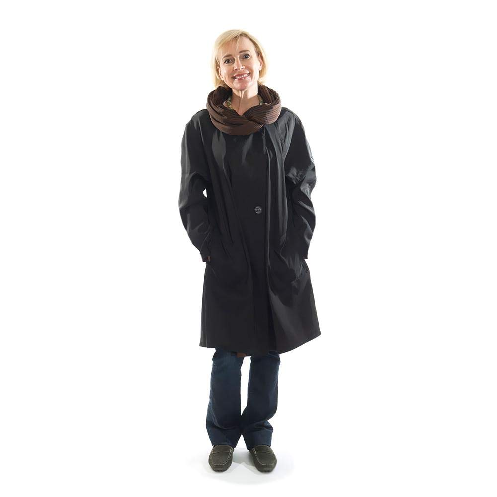 Stylish Donatella Short Raincoat for Women - Waterproof Travel Jacket for Outdoor Adventures & Commuting