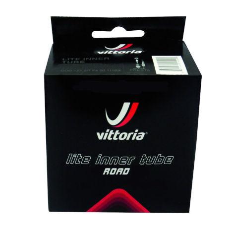 Vittoria Lite 700c Road Bike Inner Tubes with 80mm Presta Valve - Lightweight & Durable for Road Cycling, Commuting & Training