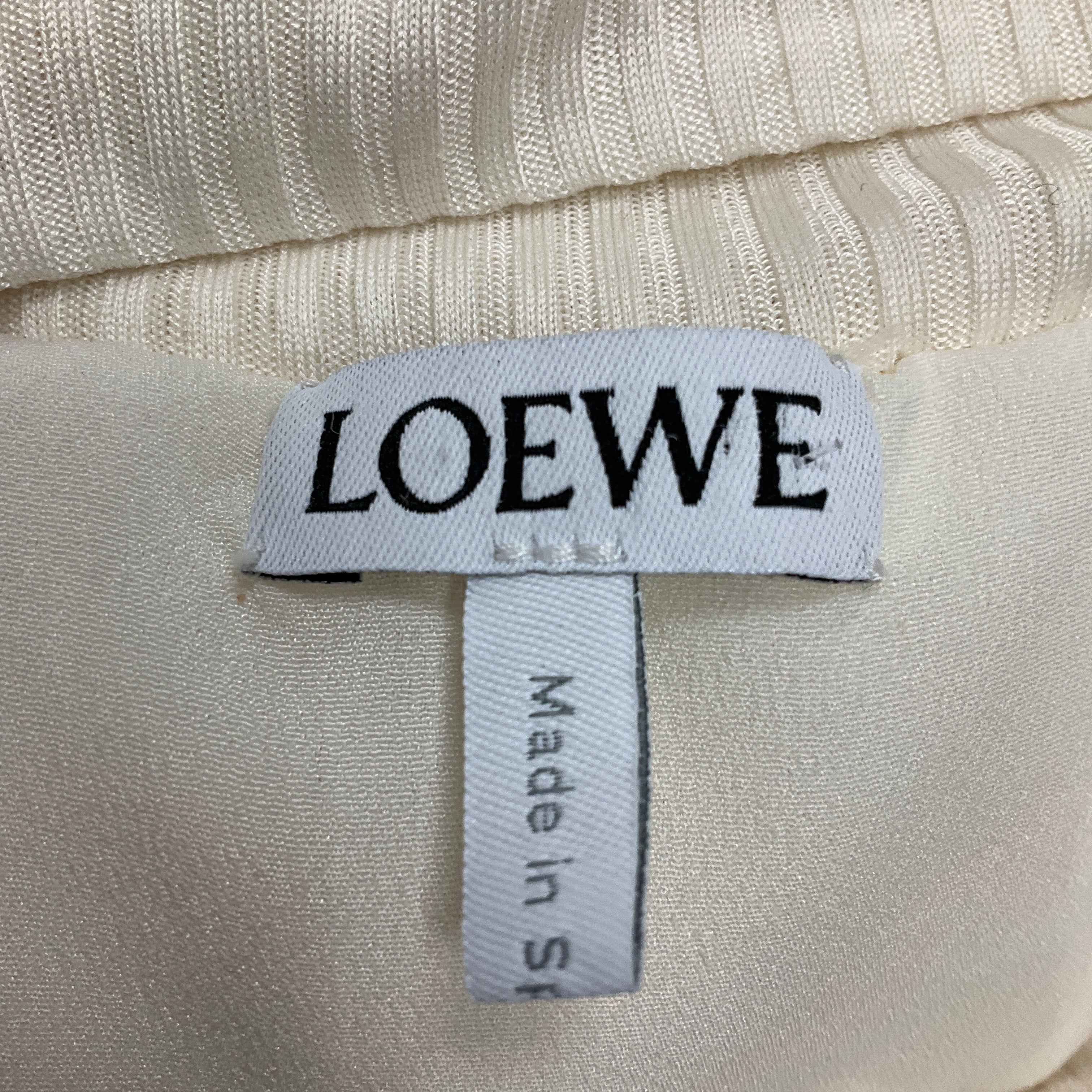 Loewe Off-White Ruffled Asymmetric Mini Skirt for Women | Trendy High-Low Hem Party Dress | Perfect for Cocktail Parties, Date Nights & Special Occasions
