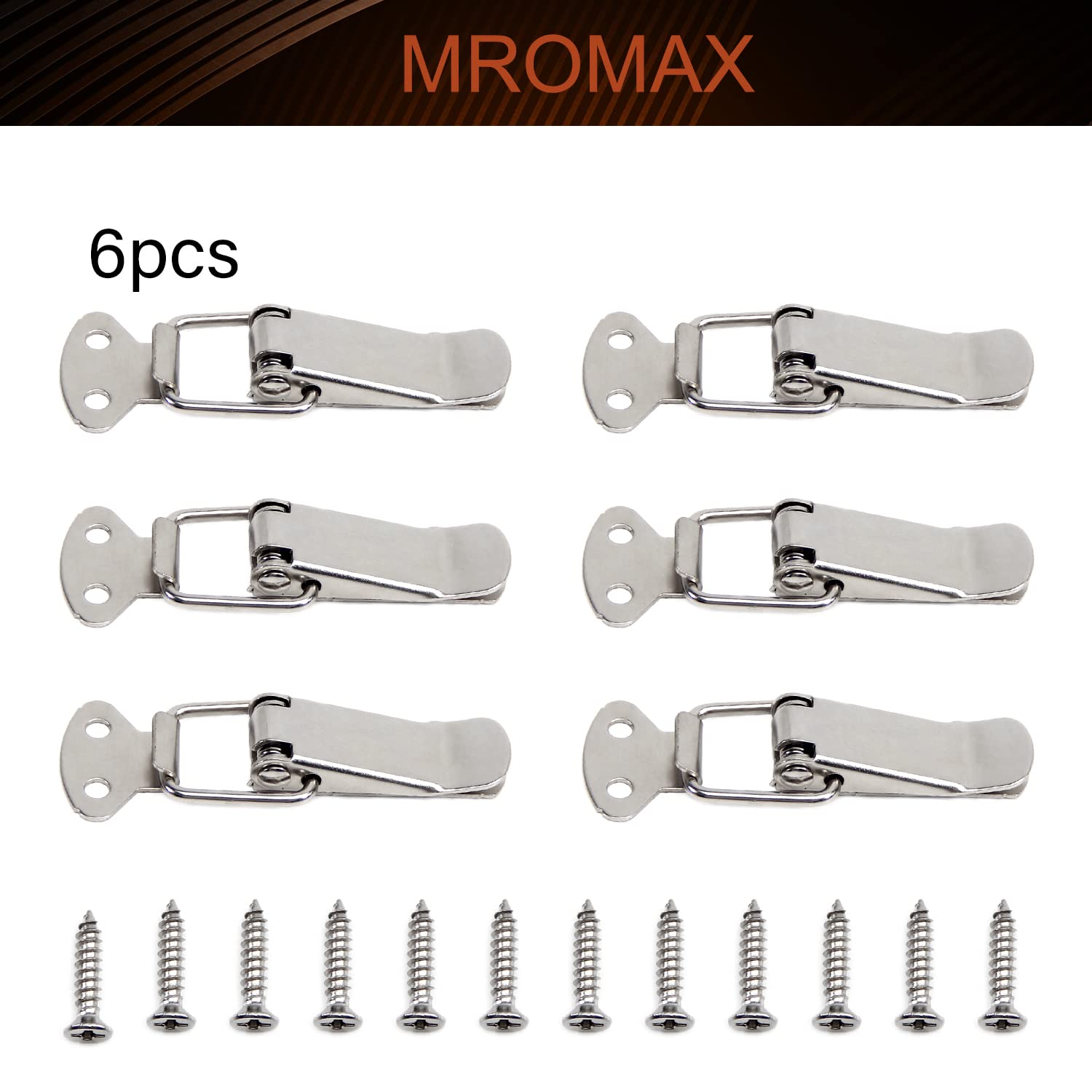 MroMax 6PCS Spring-Loaded Toggle Latch 2.2