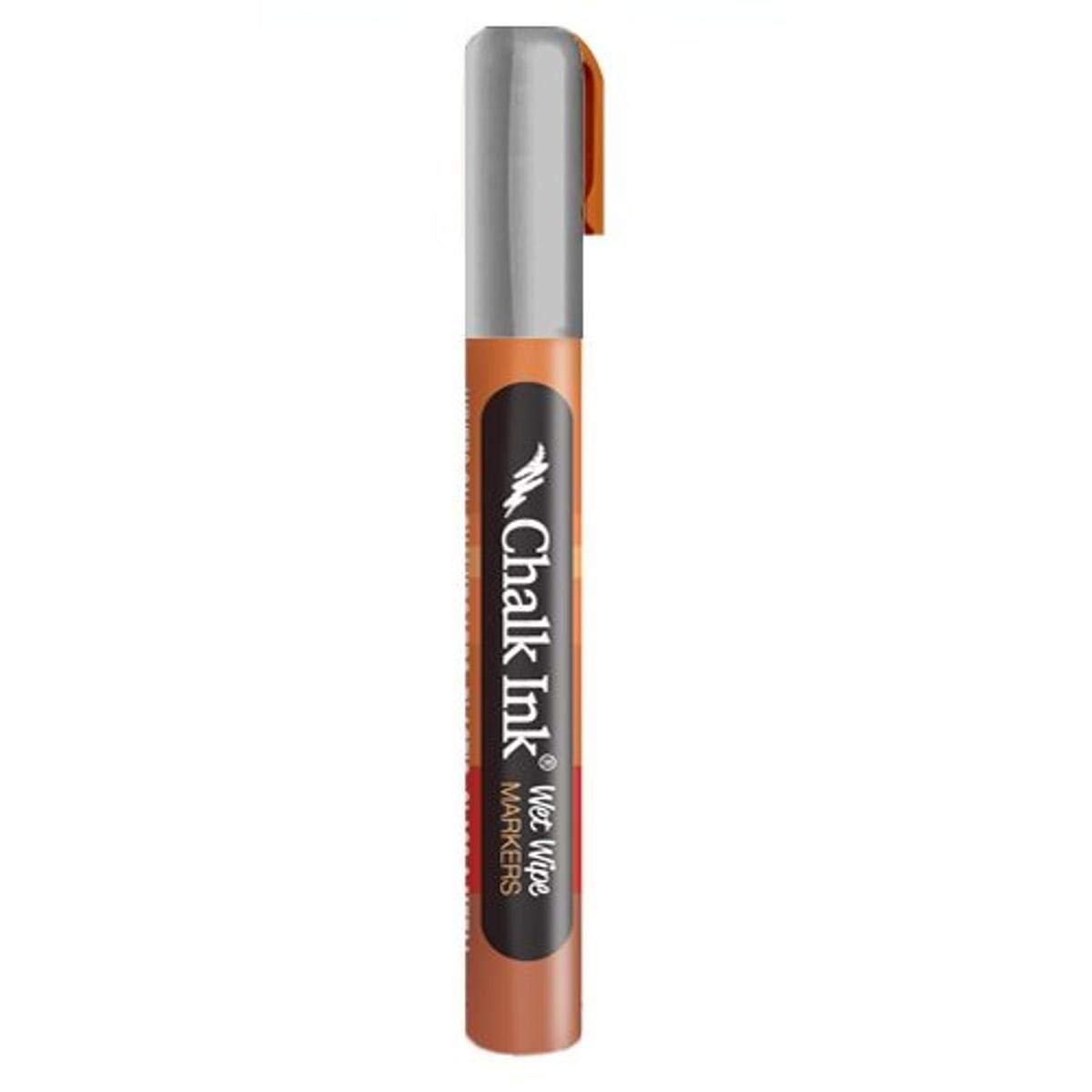 Chalk Ink Metallic Wet Wipe Marker - 6mm Tip for Sheet Metal Marking | Ideal for Industrial Labeling, Construction Sites & DIY Projects