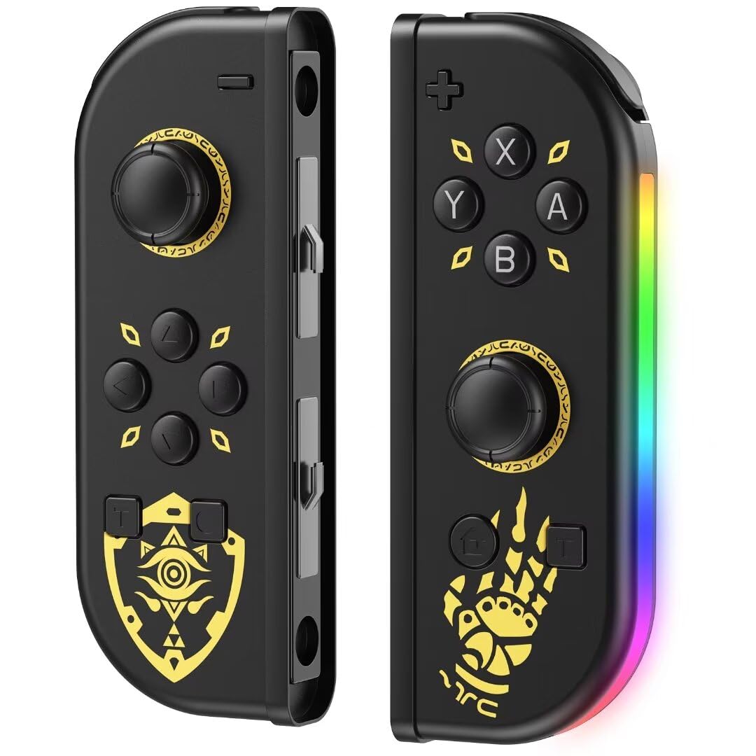 Enadvd Wireless Pro Controller for Nintendo Switch - RGB Lighting, Motion Control, Dual Vibration, 600mAh Battery, Wake-up Function | Perfect for Gaming, Party Play & Family Entertainment