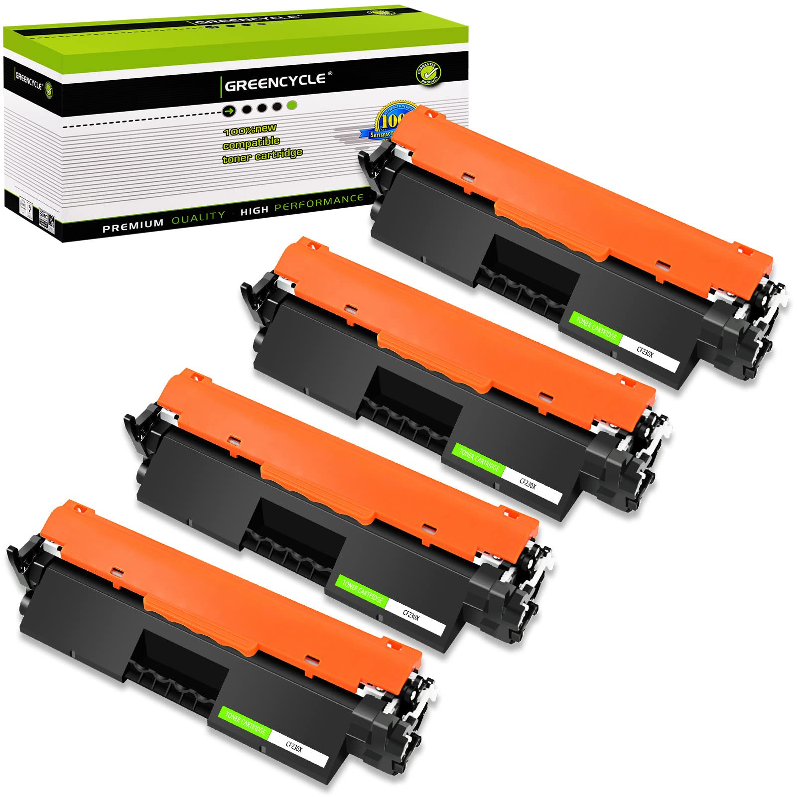 High-Yield HP 30X CF230X Toner Cartridge (4-Pack) - Compatible with LaserJet Pro M227fdw & M203dn Series for Office Printing
