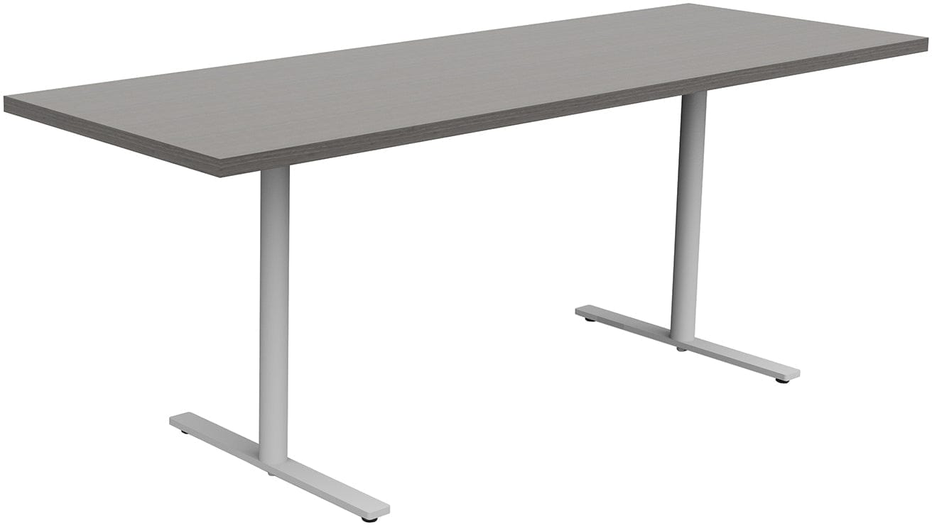 Safco JURNI 72 x 24 Inch Multi-Purpose Table with T-Leg Base and Glides - Perfect for Office, Classroom, Conference Room, and Home Use [JN7224NFXTGL]