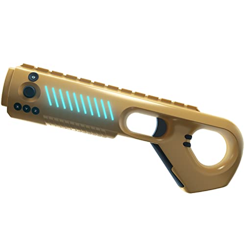 Arkade Motion Blaster VR Gun Controller - Wireless Bluetooth Gamepad with Haptic Feedback for PC, Android & iOS | Gold Edition | Perfect for FPS, Shooting & Action VR Games