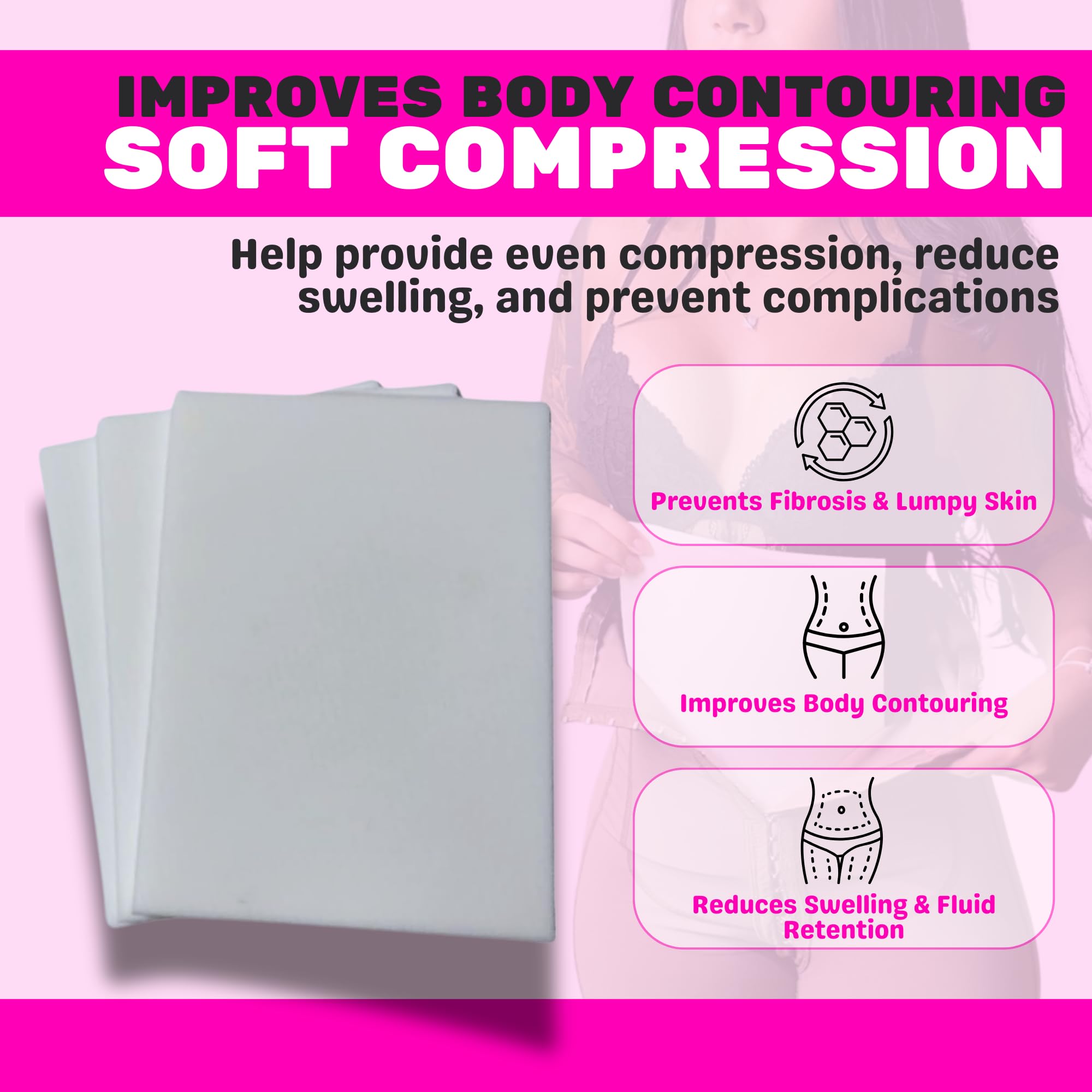 Post Surgery BBL Pillow for Butt - Comfortable Booty Pillow After Brazilian Butt Lift Surgery, Post-Surgery Supplies Kit with Butt-Shaped Cushion - Perfect for Sitting Comfort After BBL Surgery, Travel & Recovery