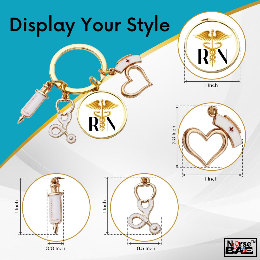 RN, SN & LPN Student Appreciation Keychain - Thoughtful Graduation Gift for Nursing Students | Perfect for Clinicals, Graduation Ceremonies & Daily Use