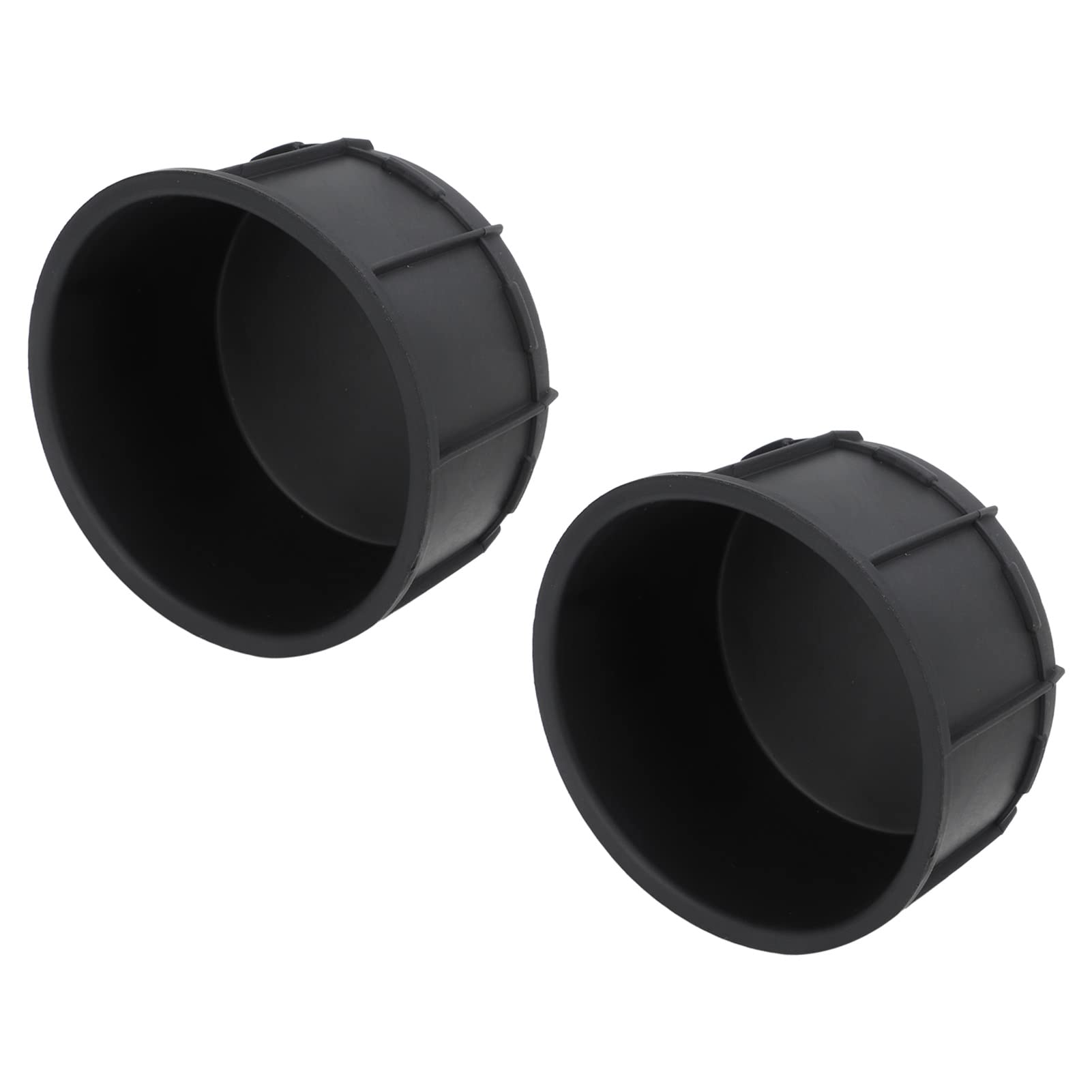 Black Shockproof Heat-Resistant Cup Holder Inserts for Car Console - Washable & Durable Rubber Drink Liners - Perfect for Coffee, Soda Cans & Water Bottles While Driving