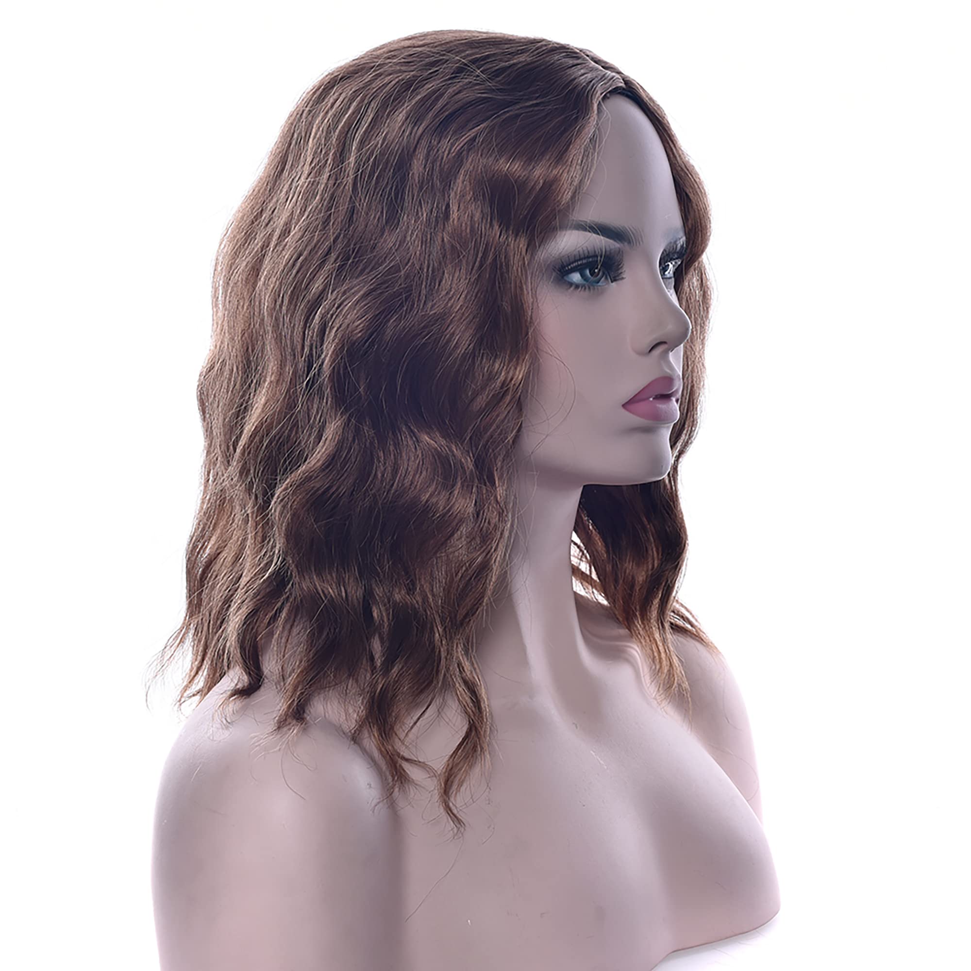 IMISSU Short Afro Curly Hair Wigs for Women - Natural Looking Synthetic Cosplay Wig for Halloween, Costume Parties & Everyday Wear (Light Brown) | Perfect for African American Hairstyles, Themed Events & Fashion Styling
