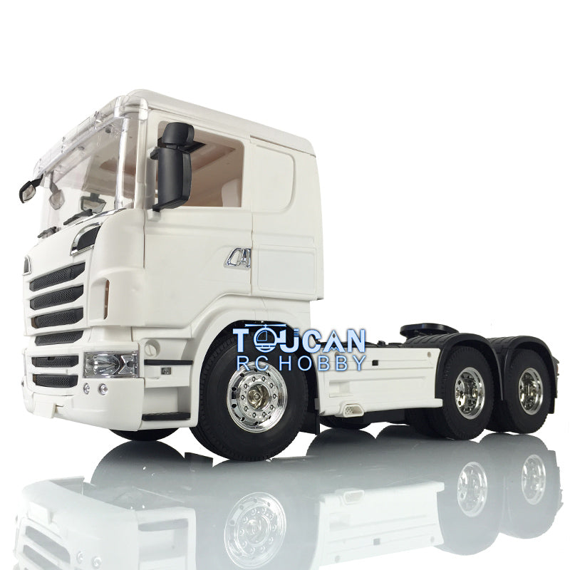 1/14 Scale Toucan Hobby Unpainted RC Tractor Truck R730 Kit - 6x4 3 Axles, DIY Model Cabin with Brushed Motor - Perfect for RC Enthusiasts & Hobbyists (Great for Off-Road Simulation & Collection Display)
