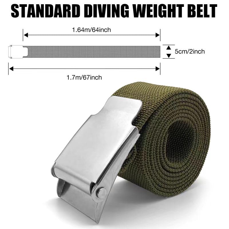 4Pcs 2.2 lb Scuba Diving Weights with Adjustable Belt - Lead Dive Weights for Free Diving, Spearfishing & Snorkeling - Fits Waist Up to 64 Inches - Perfect for Ocean, Pool & Training Sessions