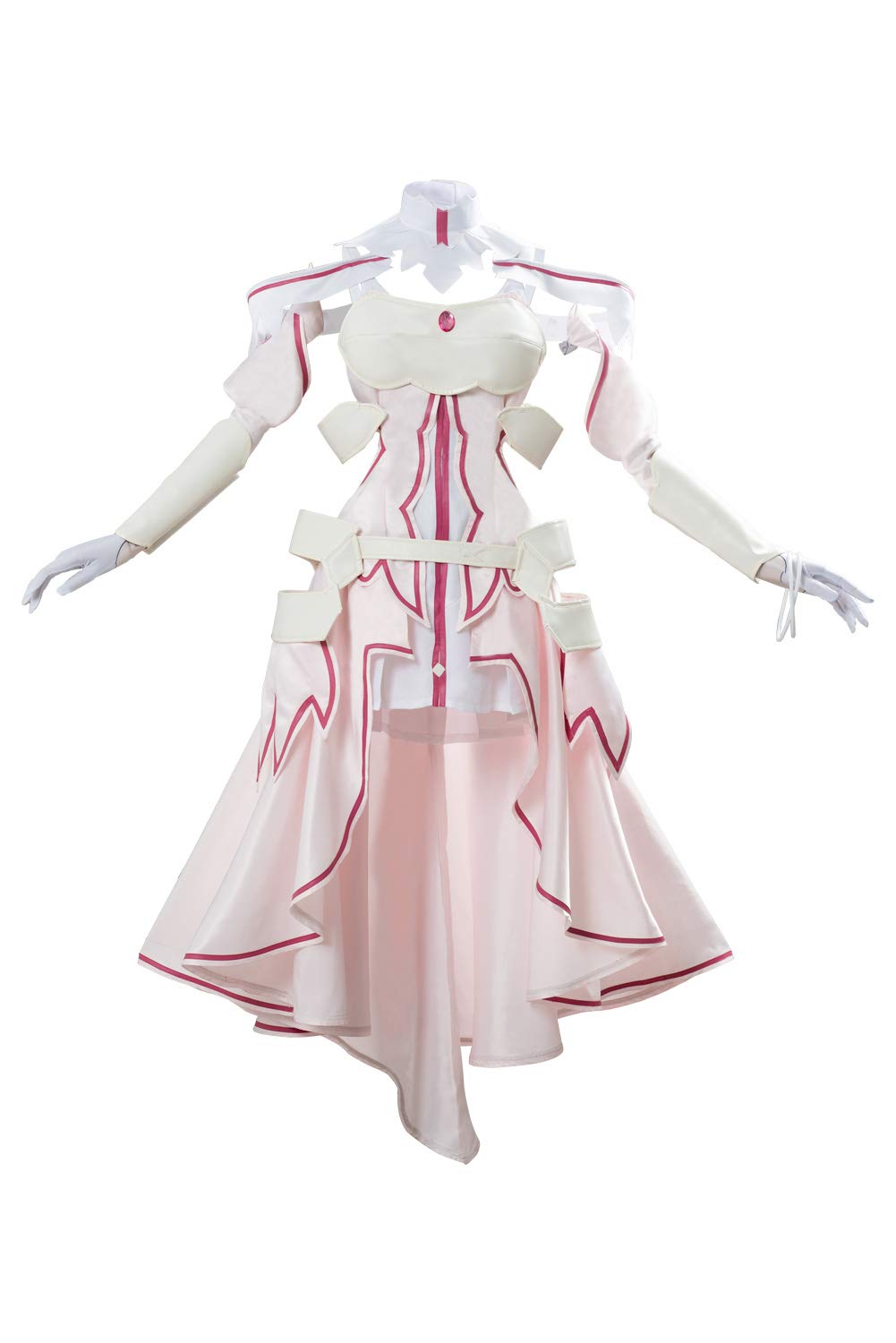 AISION SAO Alicization Asuna Cosplay Costume for Women - Full Set Anime Dress Outfit with Wig & Accessories - Perfect for Halloween, Comic Con, and Anime Conventions