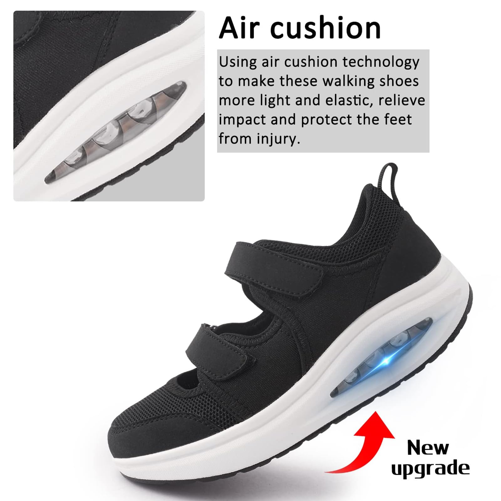 **Women's Breathable Non-Slip Nurse Work Shoes – Adjustable Comfortable Walking & Running Shoes for Nurses – Lightweight Orthotic Support for Arthritis, Diabetes & Plantar Fasciitis – Perfect for Hospital Shifts, Clinics & Long Hours on Feet**