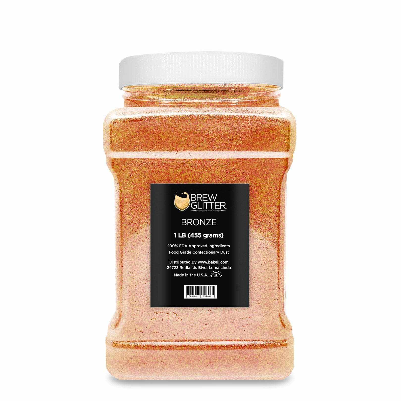 Bronze Brew Glitter® - 1 Pound Bulk Glitter for Crafts, Resin, Soap Making & DIY Projects - Perfect for Epoxy Resin Art, Nail Polish, Slime & Cosmetic Use