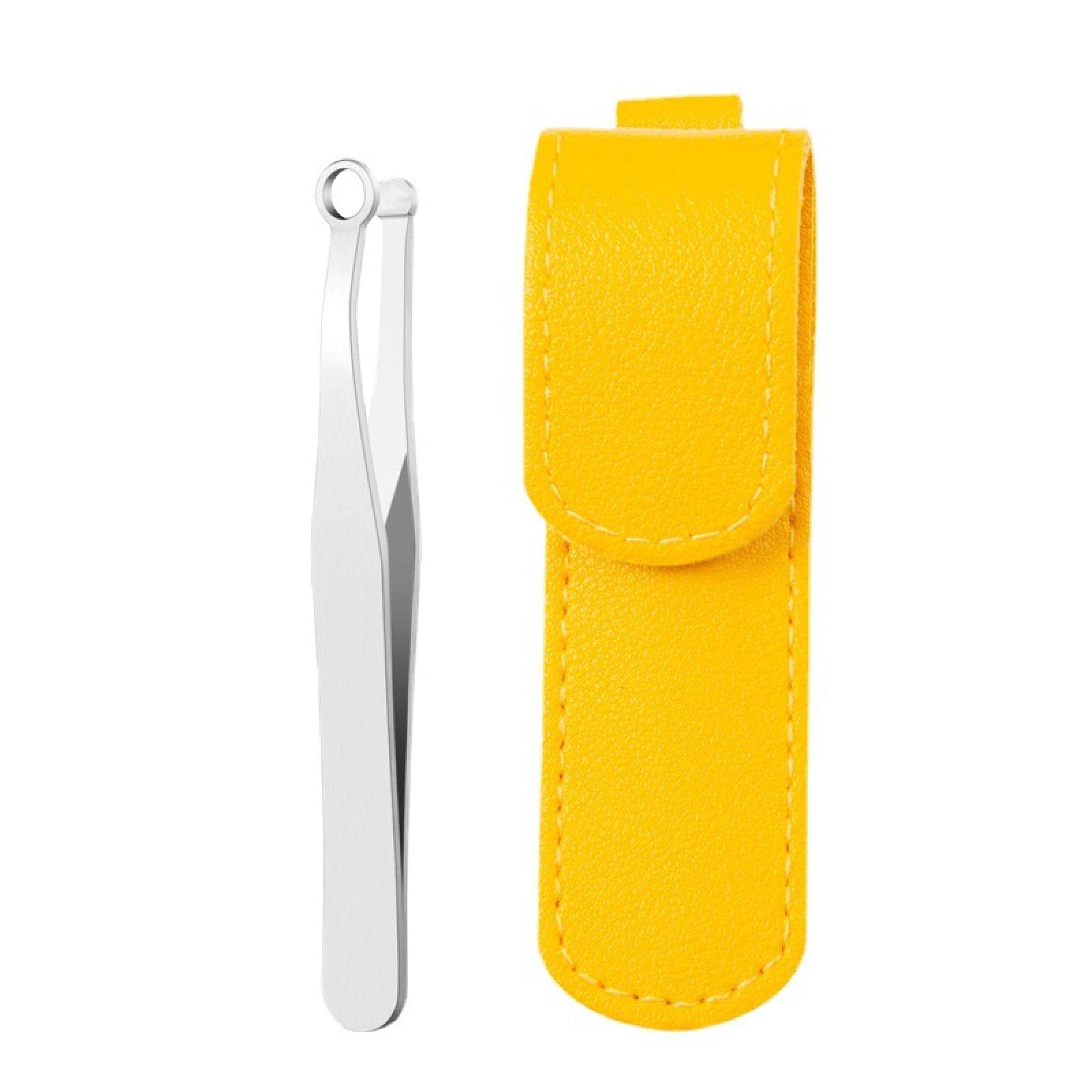AKAZI Men's Stainless Steel Nose & Facial Hair Trimmer - Yellow | Precision Nose Hair, Beard & Hand Hair Trimmer | Perfect for Grooming, Travel & Personal Care