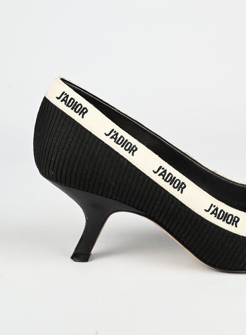 Dior Décolléte J'adior Black Fabric Heels - Size 37 | Luxury Women's High Heels for Evening Parties & Special Occasions