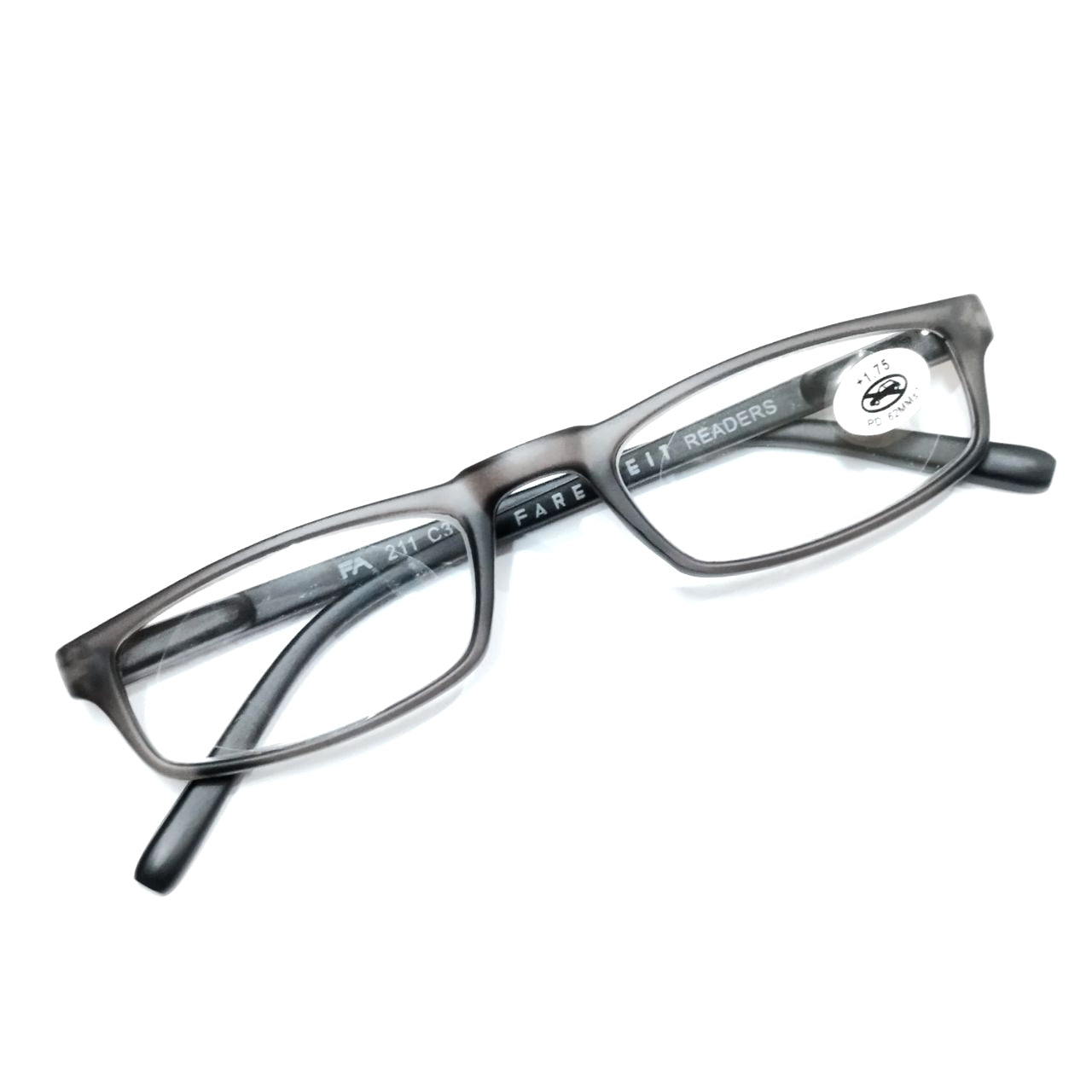 Lightweight TR90 Grey Computer Reading Glasses for Men & Women - Spring Hinge Design (211g) - Perfect for Office Work, Screen Time & Reading