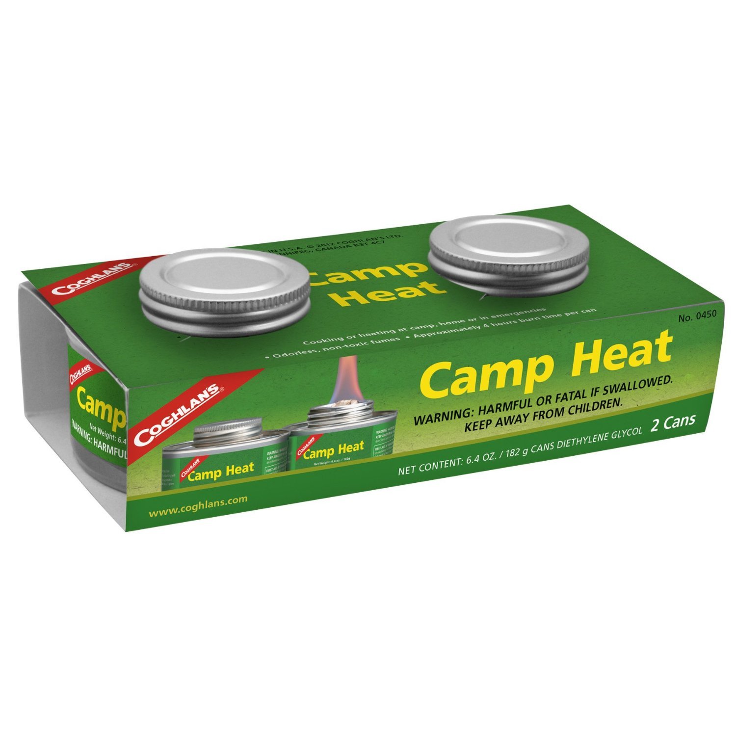 Coghlan's 0450 Camp Heat Hand Warmers - 2 Pack for Outdoor Activities, Hunting, Skiing & Winter Sports