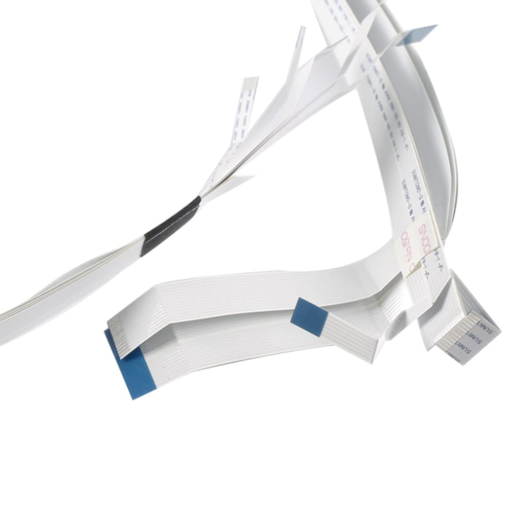 Epson L805 L800 L801 R330 T50 P50 Printer Head Cable Replacement - White Wire Carriage Mobile Unit for A4 UV Printers | Compatible Printer Accessories for Home & Office Use