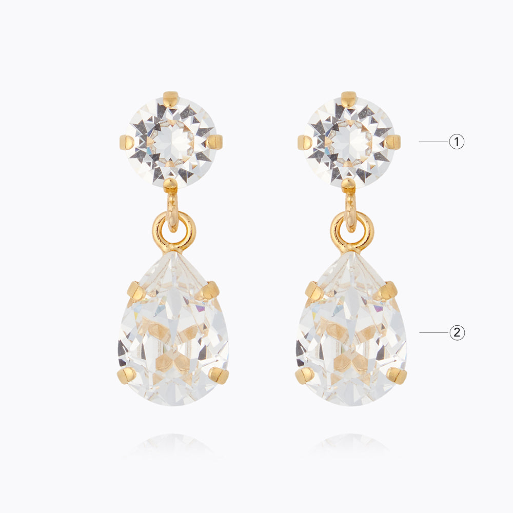 Mini Drop Earrings for Women - Dainty & Elegant Jewelry in Any Color - Perfect for Parties, Weddings & Everyday Wear