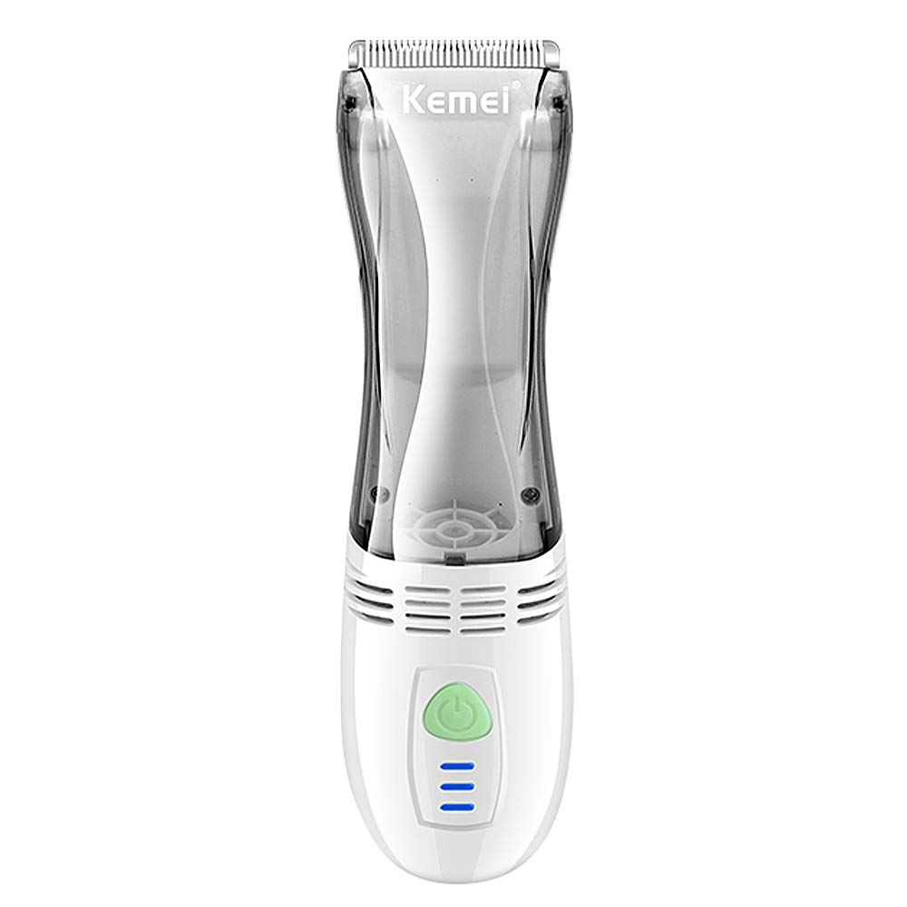KEMEI Cordless Vacuum Hair Clipper Kit - Professional Beard Trimmer & Haircut Set for Men, Women & Kids | Home Barbering, DIY Grooming & Travel Use