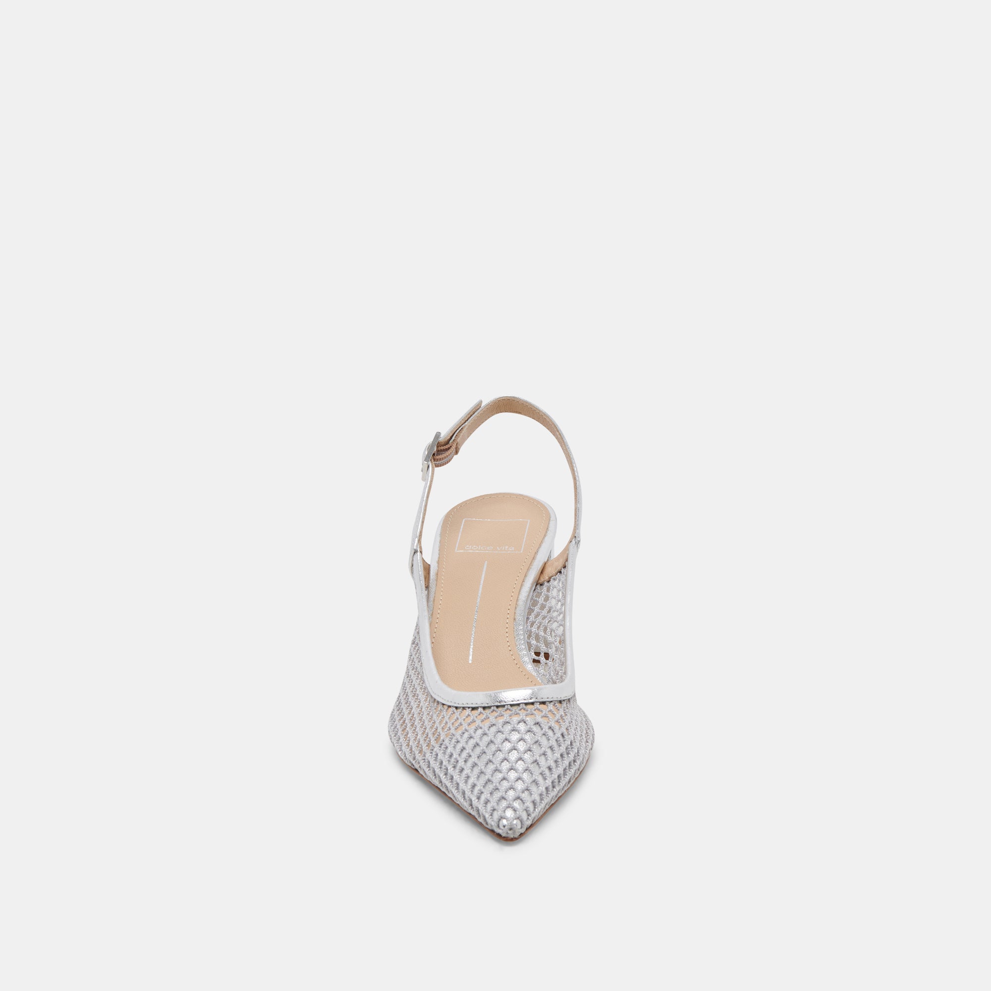 BLONDI Women's Silver Mesh High Heels - Elegant Party & Evening Dress Shoes for Weddings, Prom, and Special Occasions