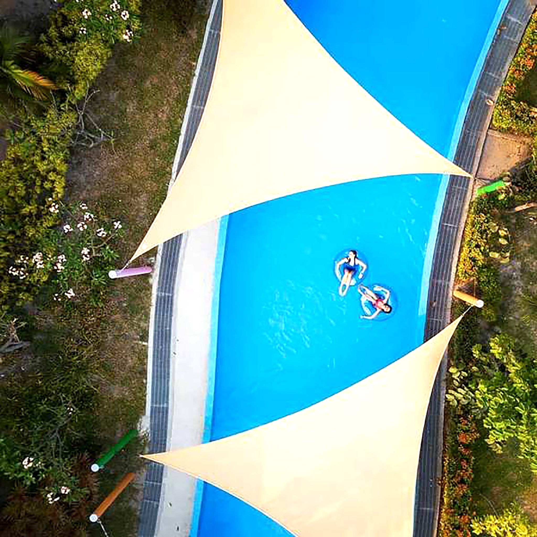 Al Fresco PRO Sail Shade - 8.0 x 8.0 x 8.0m Equilateral Triangle Sun Canopy for Patio, Garden & Outdoor Shade | UV Protection & Weather Resistant