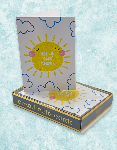 Hello Sunshine Note Cards - Beautiful Floral Greeting Cards for Birthdays, Thank You & Encouragement - Perfect for Handwritten Notes, Gifts & Special Occasions