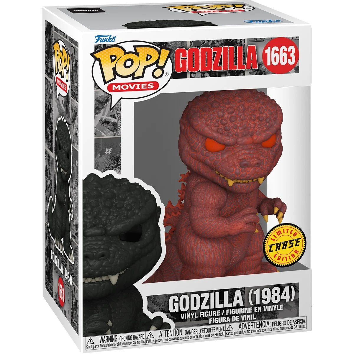 Godzilla 70th Anniversary 1984 Funko Pop! Vinyl Figure Chase Edition #1663 - Collectible Toy for Movie Fans & Pop Culture Enthusiasts