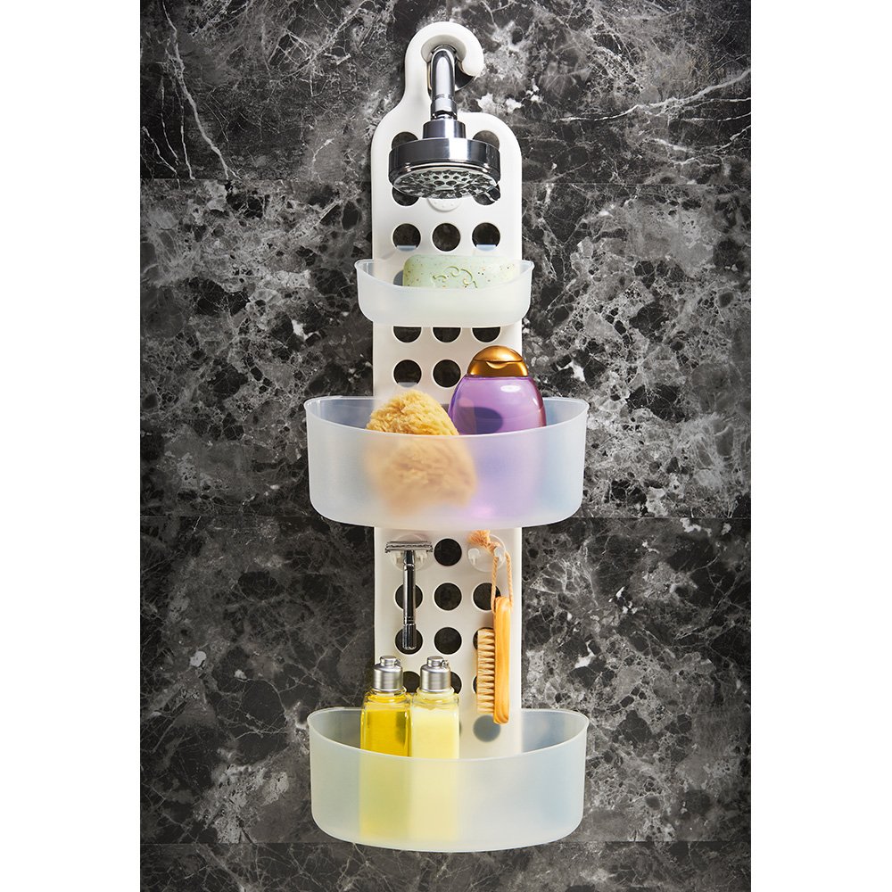 Adjustable Shower Caddy - Made Smart 95-79014-04 Rustproof Bathroom Organizer for Shampoo, Soap & Towels | Perfect for Small Spaces & Dorm Showers